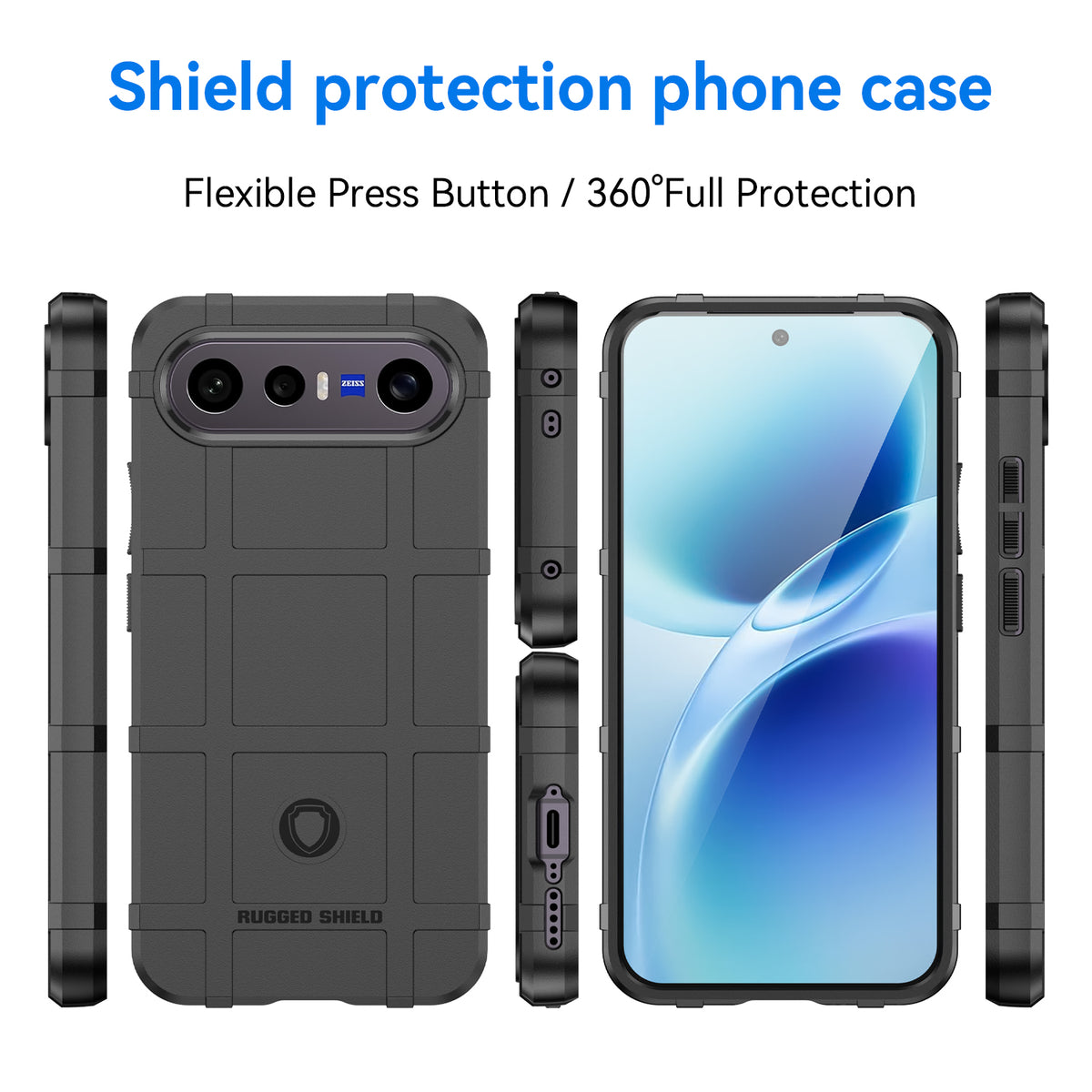 Vivo X300 FE - Heavy Duty Rugged Shield Case with Camera Protection