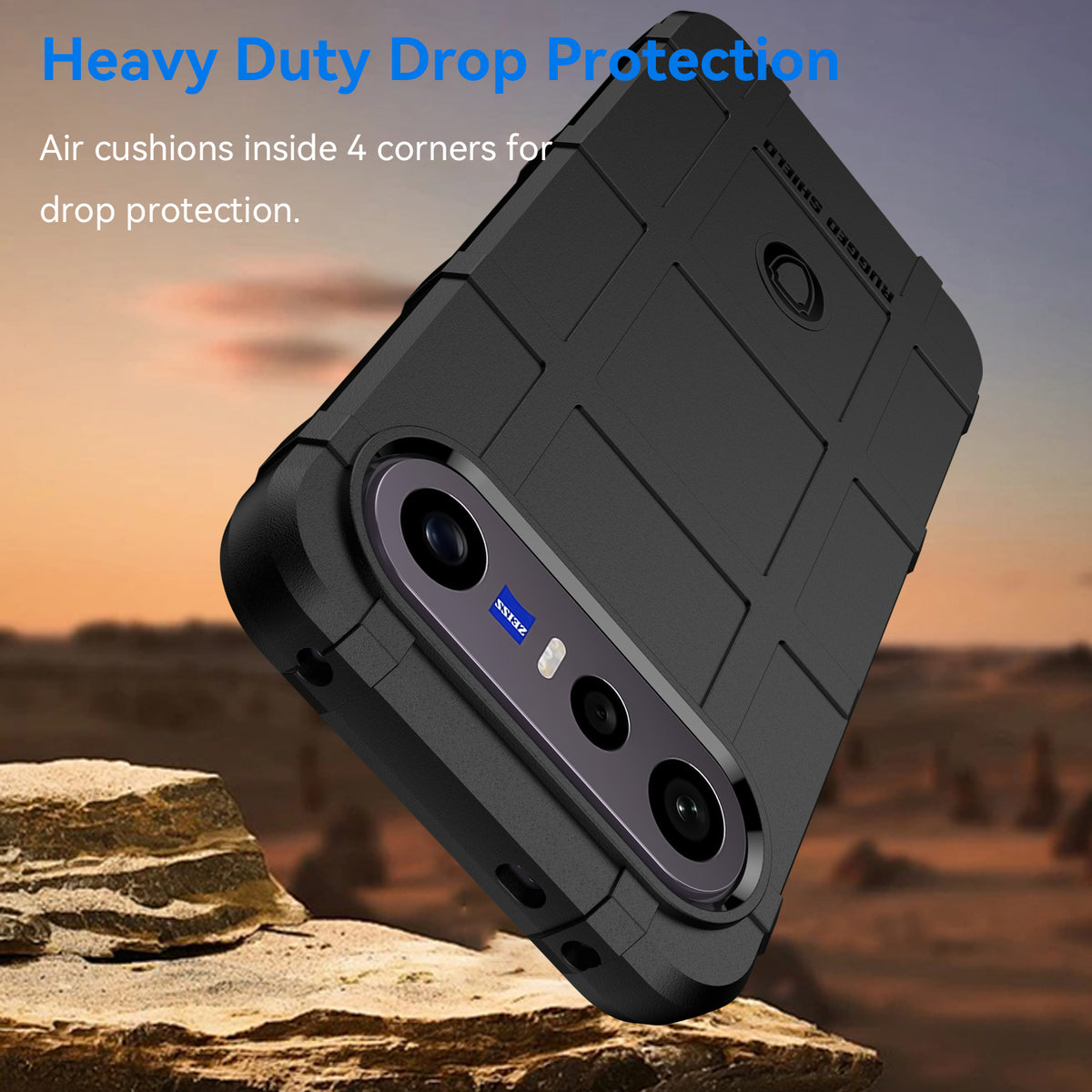Vivo X300 FE - Heavy Duty Rugged Shield Case with Camera Protection