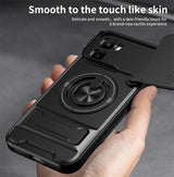 Infinix GT 50 Pro - Magnetic Ironclad Case with Sliding Lens Cover, Ring Holder & Kickstand