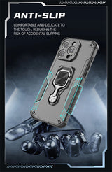 Nothing Phone 4a Pro - StrikerCore Military Grade Armor Case with Rotating Ring Stand