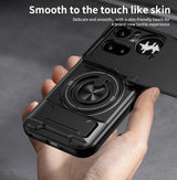 Nothing Phone 4a Pro - Magnetic Ironclad Case with Sliding Lens Cover, Ring Holder & Kickstand