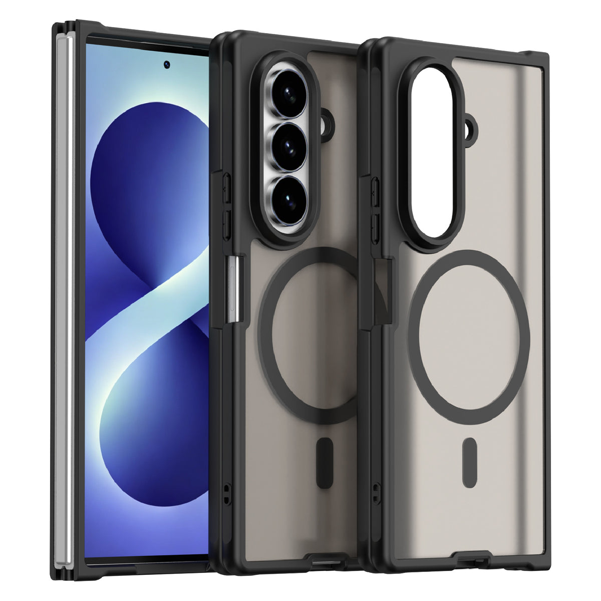 Samsung Galaxy Z Fold 8 Ultra - Translucent SnapGuard Magnetic Armor Mobile Case