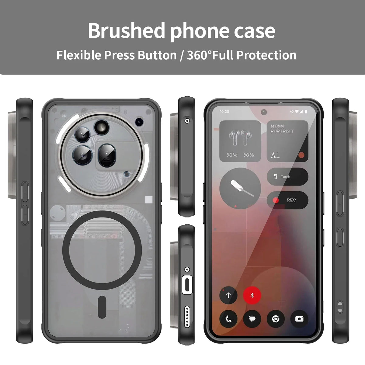 Nothing Phone 3a Pro - Translucent SnapGuard Magnetic Armor Mobile Case