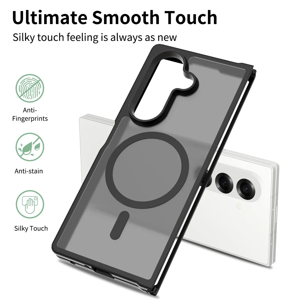 Samsung Galaxy Z Fold 7 - Translucent SnapGuard Magnetic Armor Mobile Case