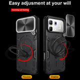 Infinix Note 60/60 Pro - Bunker Ring Kickstand Case with Slide Camera Protection