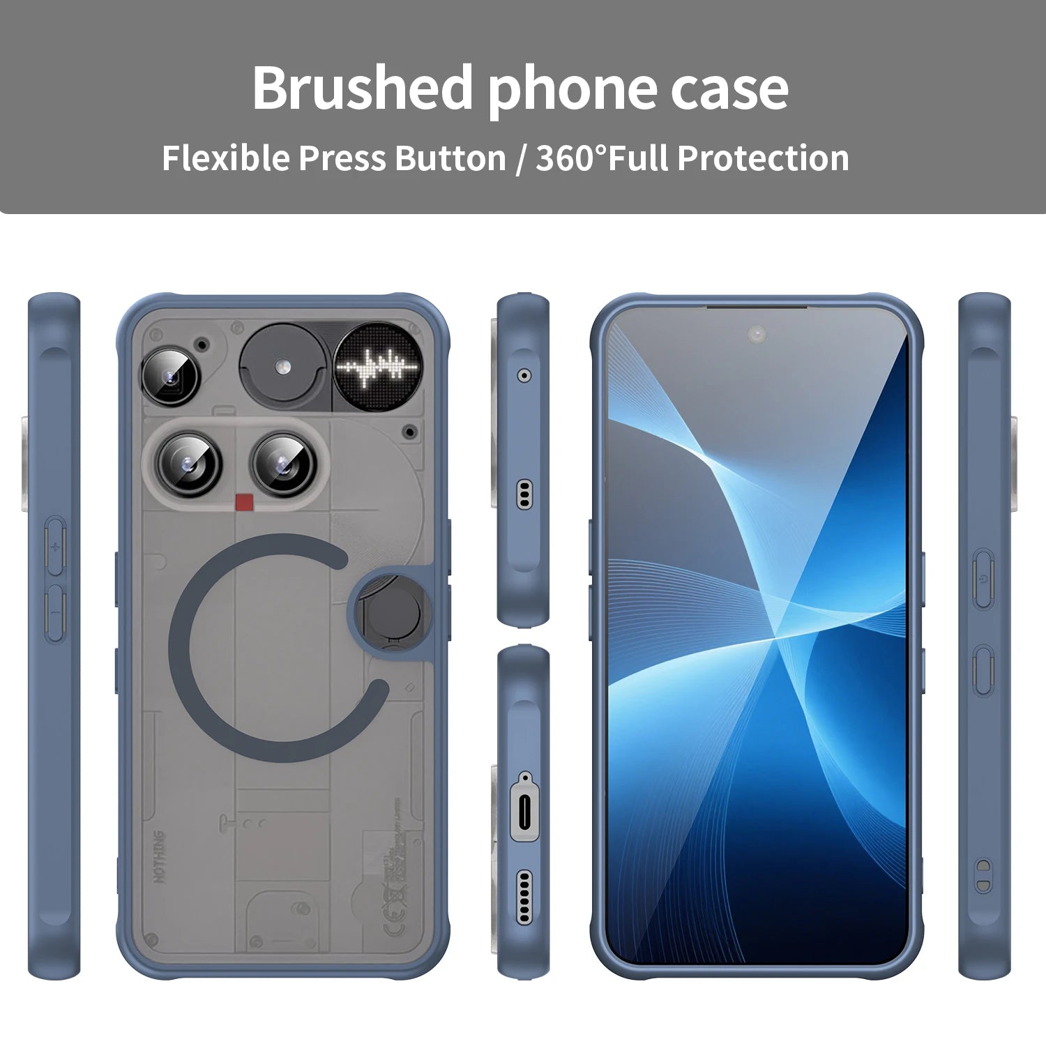 Nothing Phone 3 - Translucent SnapGuard Magnetic Armor Mobile Case