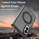 Samsung Galaxy Z Fold 8 - Translucent RingCore 360° Rotating Kickstand MagSafe Case