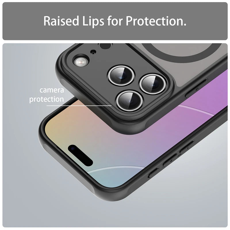 iPhone 17 Pro Max/ 18 Pro Max - Translucent SnapGuard Magnetic Armor Mobile Case