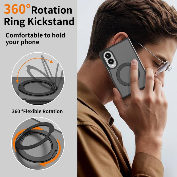 Samsung Galaxy Z Fold 8 - Translucent RingCore 360° Rotating Kickstand MagSafe Case