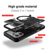 Infinix Note 60/60 Pro - Bunker Ring Kickstand Case with Slide Camera Protection
