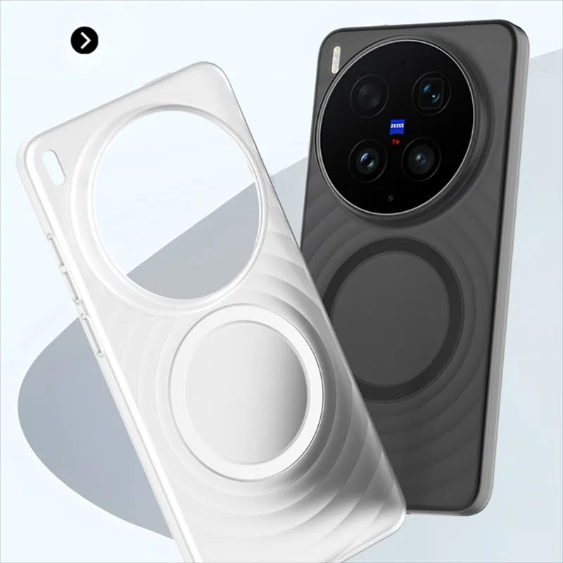 Vivo X300 Pro - Anti-Yellow PP MagSafe Ripple Matte Mobile Case
