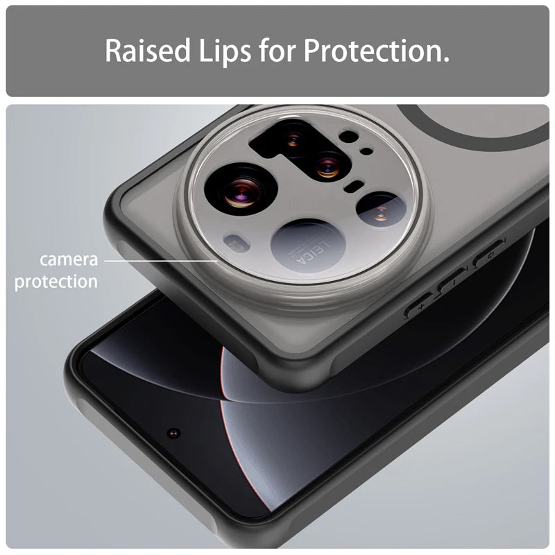 Xiaomi 15 Ultra - Translucent SnapGuard Magnetic Armor Mobile Case