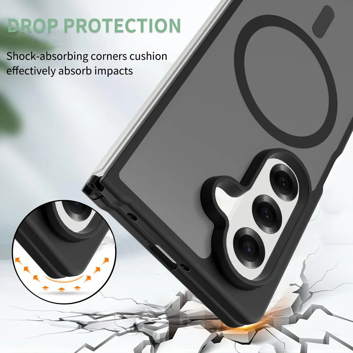 Samsung Galaxy Z Fold 7 - Translucent SnapGuard Magnetic Armor Mobile Case