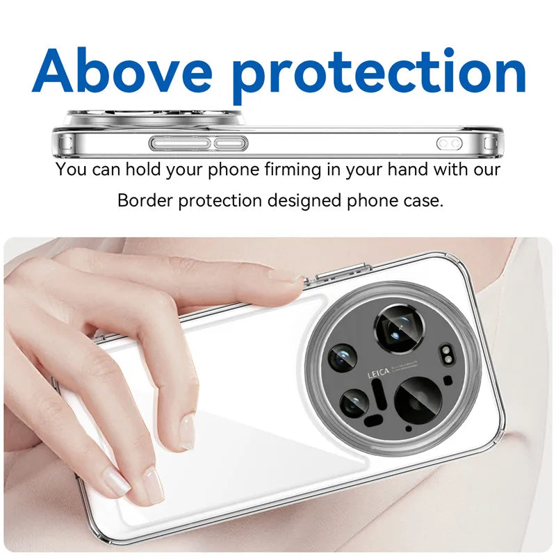 Xiaomi 17 Ultra - Crystal Clear Armor Case with Raised Lens Protection