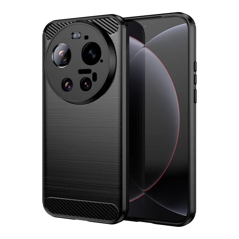 Xiaomi 17 Ultra - Anti-Fingerprint Brushed TPU Case with Raised Camera Protection