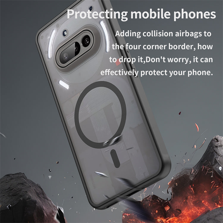 Nothing Phone 3a - Translucent SnapGuard Magnetic Armor Mobile Case