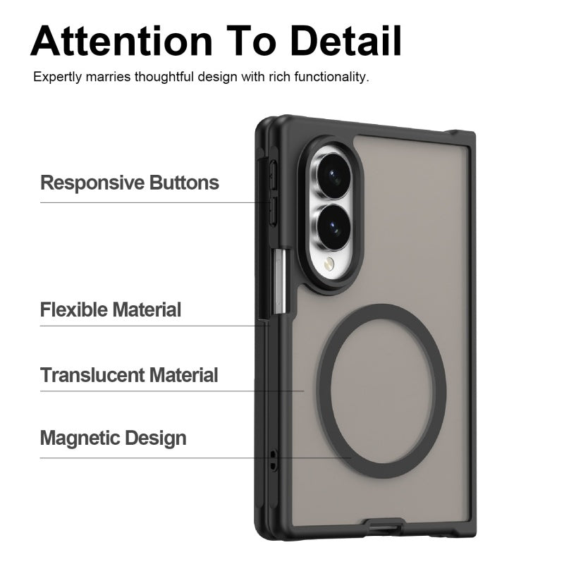 Samsung Galaxy Z Fold 8 - Translucent SnapGuard Magnetic Armor Mobile Case
