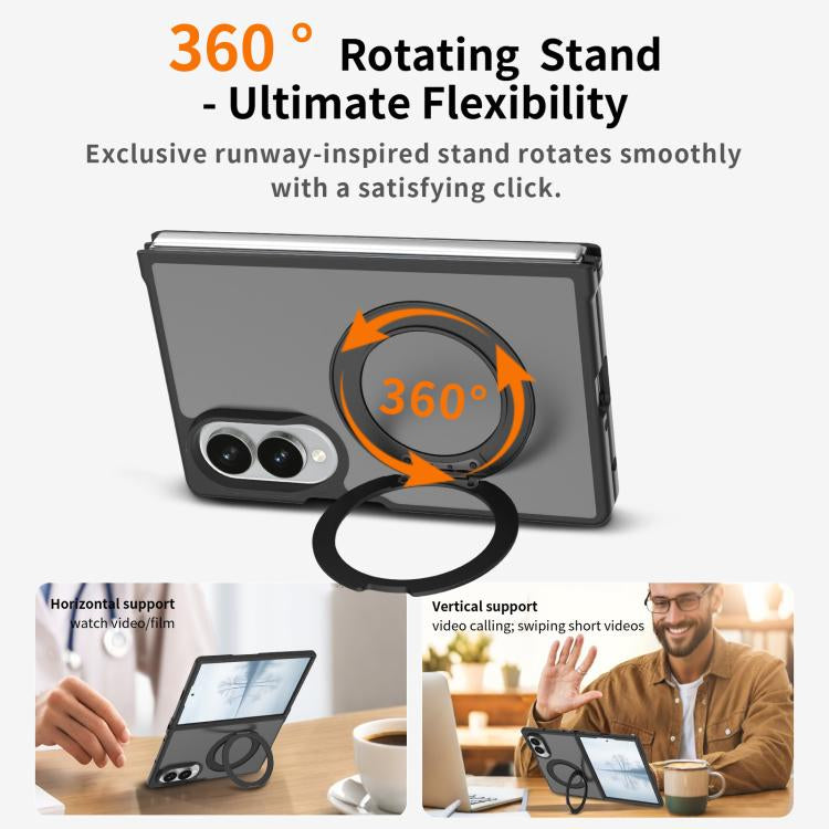 Samsung Galaxy Z Fold 8 - Translucent RingCore 360° Rotating Kickstand MagSafe Case