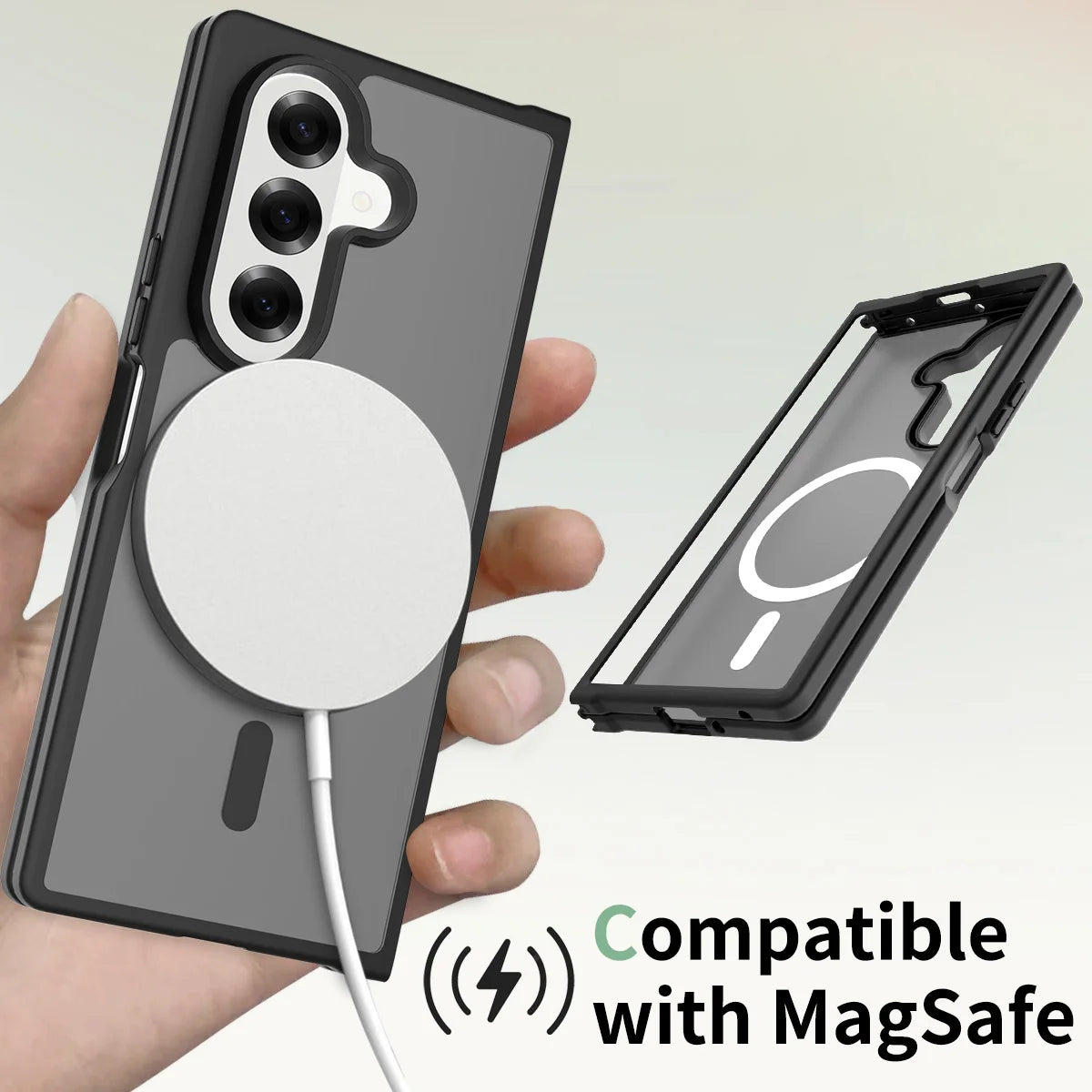 Samsung Galaxy Z Fold 7 - Translucent SnapGuard Magnetic Armor Mobile Case