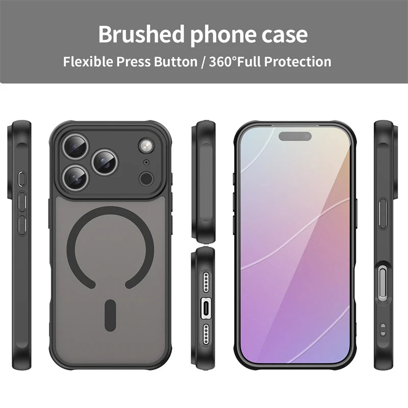 iPhone 17 Pro Max/ 18 Pro Max - Translucent SnapGuard Magnetic Armor Mobile Case