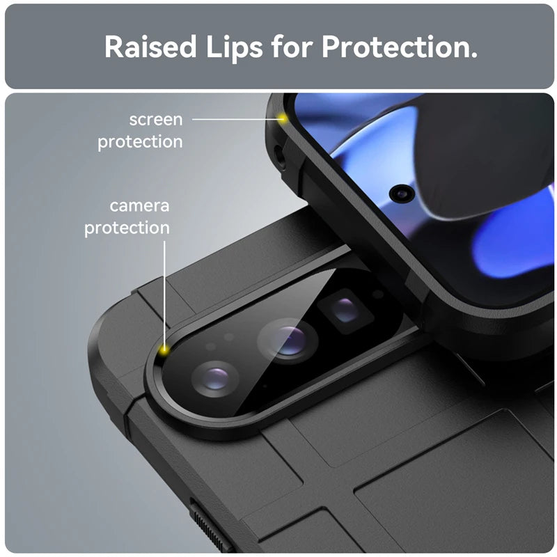 Google Pixel 9 Pro XL - Heavy Duty Rugged Shield Case with Camera Protection