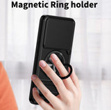 Nothing Phone 4a Pro - Magnetic Ironclad Case with Sliding Lens Cover, Ring Holder & Kickstand