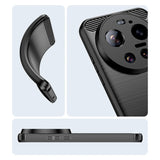 Xiaomi 17 Ultra - Anti-Fingerprint Brushed TPU Case with Raised Camera Protection
