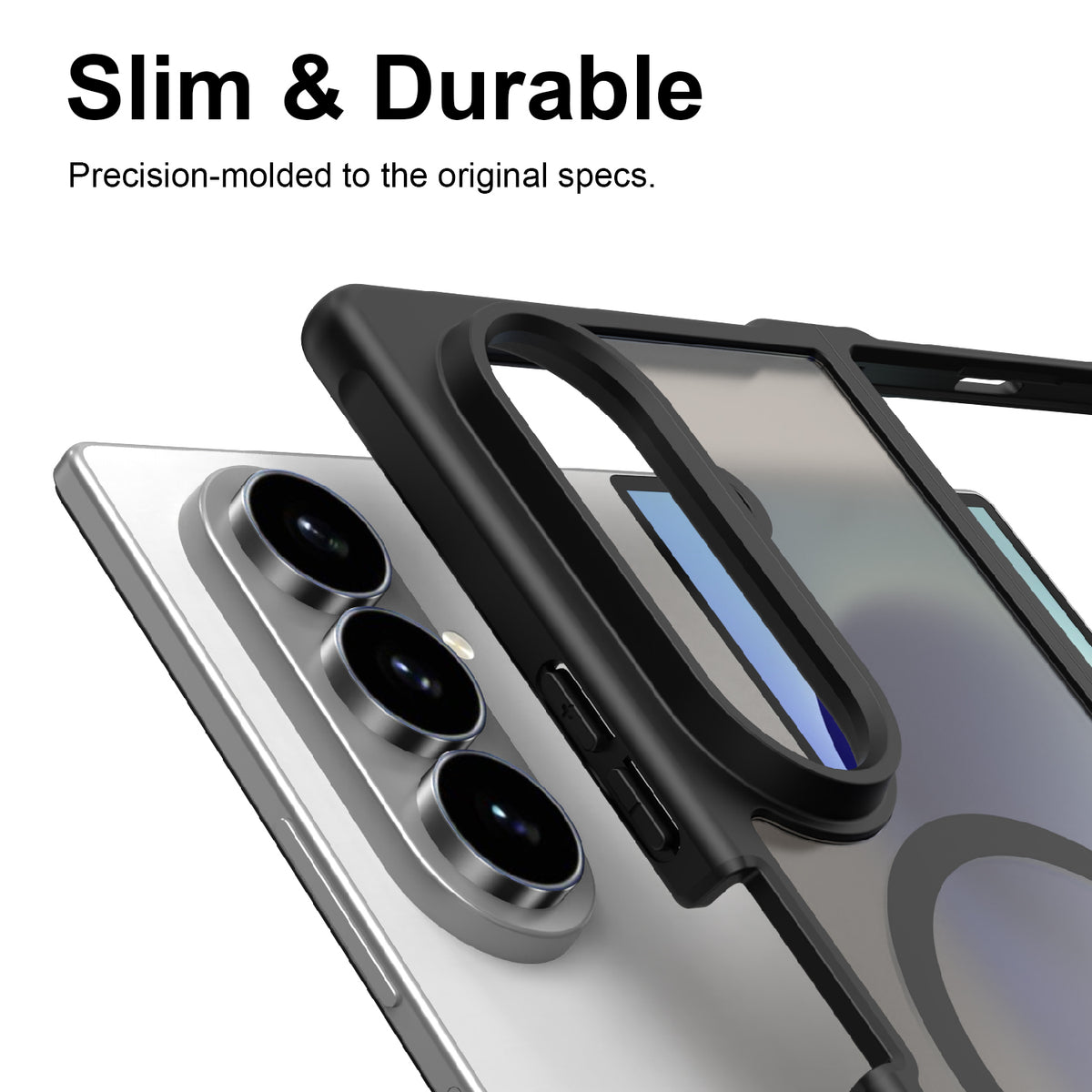 Samsung Galaxy Z Fold 8 Ultra - Translucent SnapGuard Magnetic Armor Mobile Case