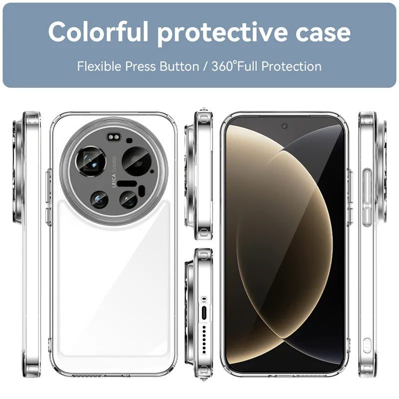 Xiaomi 17 Ultra - Crystal Clear Armor Case with Raised Lens Protection