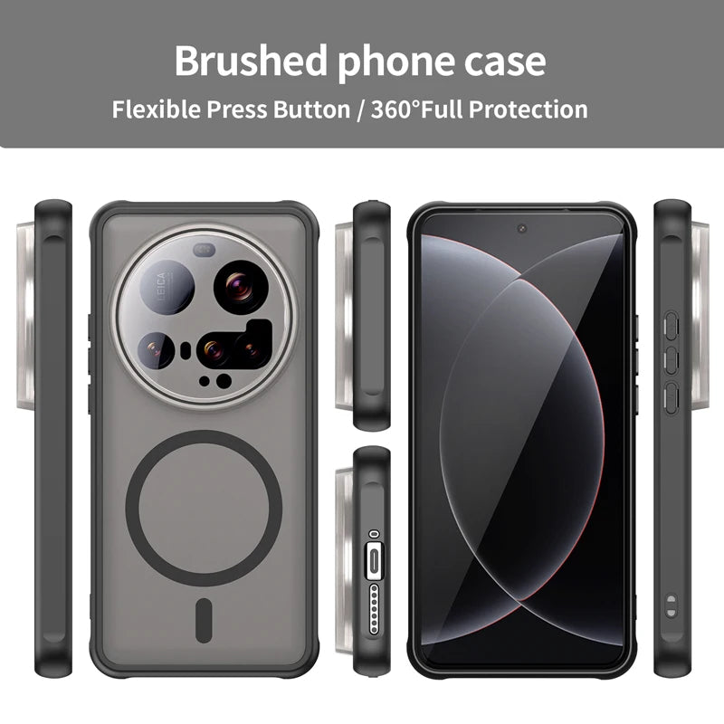 Xiaomi 15 Ultra - Translucent SnapGuard Magnetic Armor Mobile Case