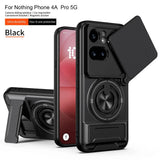Nothing Phone 4a Pro - Magnetic Ironclad Case with Sliding Lens Cover, Ring Holder & Kickstand