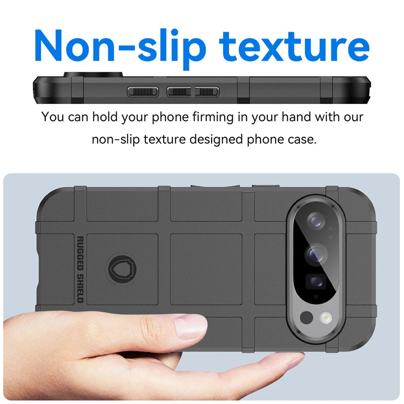 Google Pixel 9 Pro XL - Heavy Duty Rugged Shield Case with Camera Protection