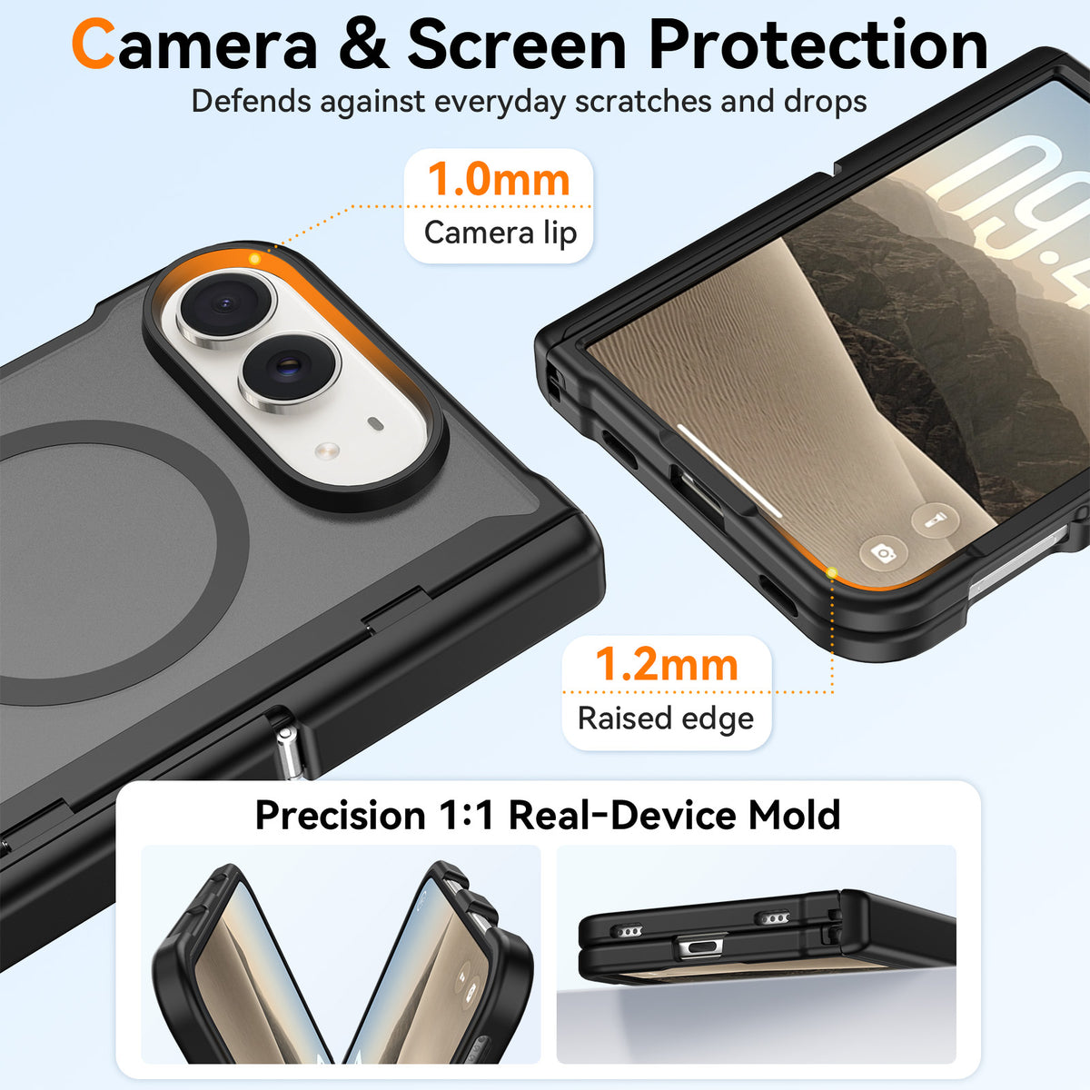 iPhone Duo - Heavy Duty FoldGuard Case with MagSafe & Hands-Free Stand