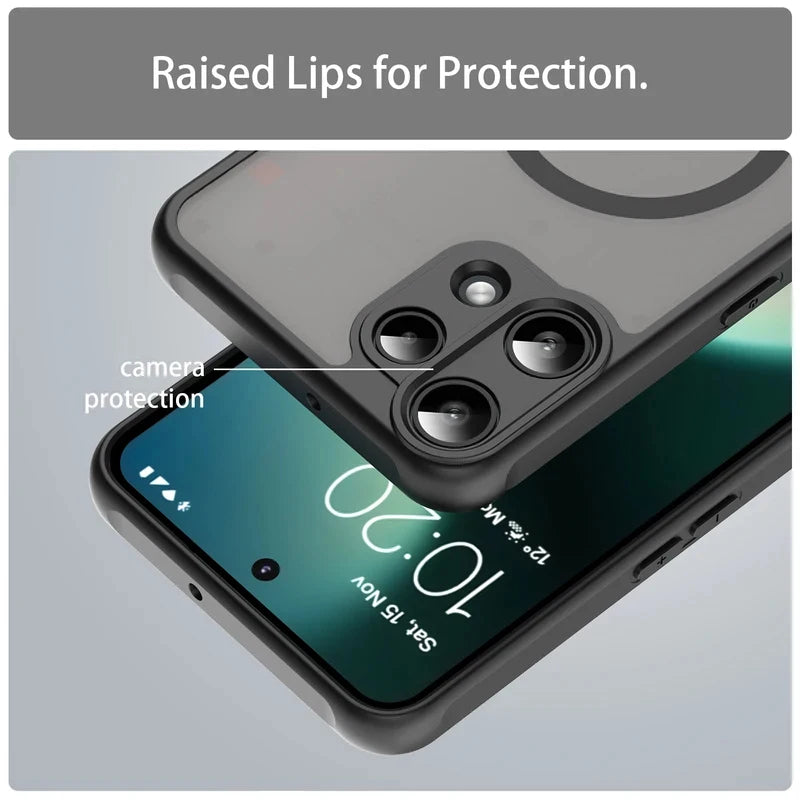 Nothing Phone 3a Lite - Translucent SnapGuard Magnetic Armor Mobile Case