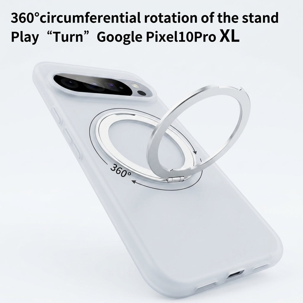 Google Pixel 9 Pro XL - Translucent RingCore 360° Rotating Kickstand MagSafe Case