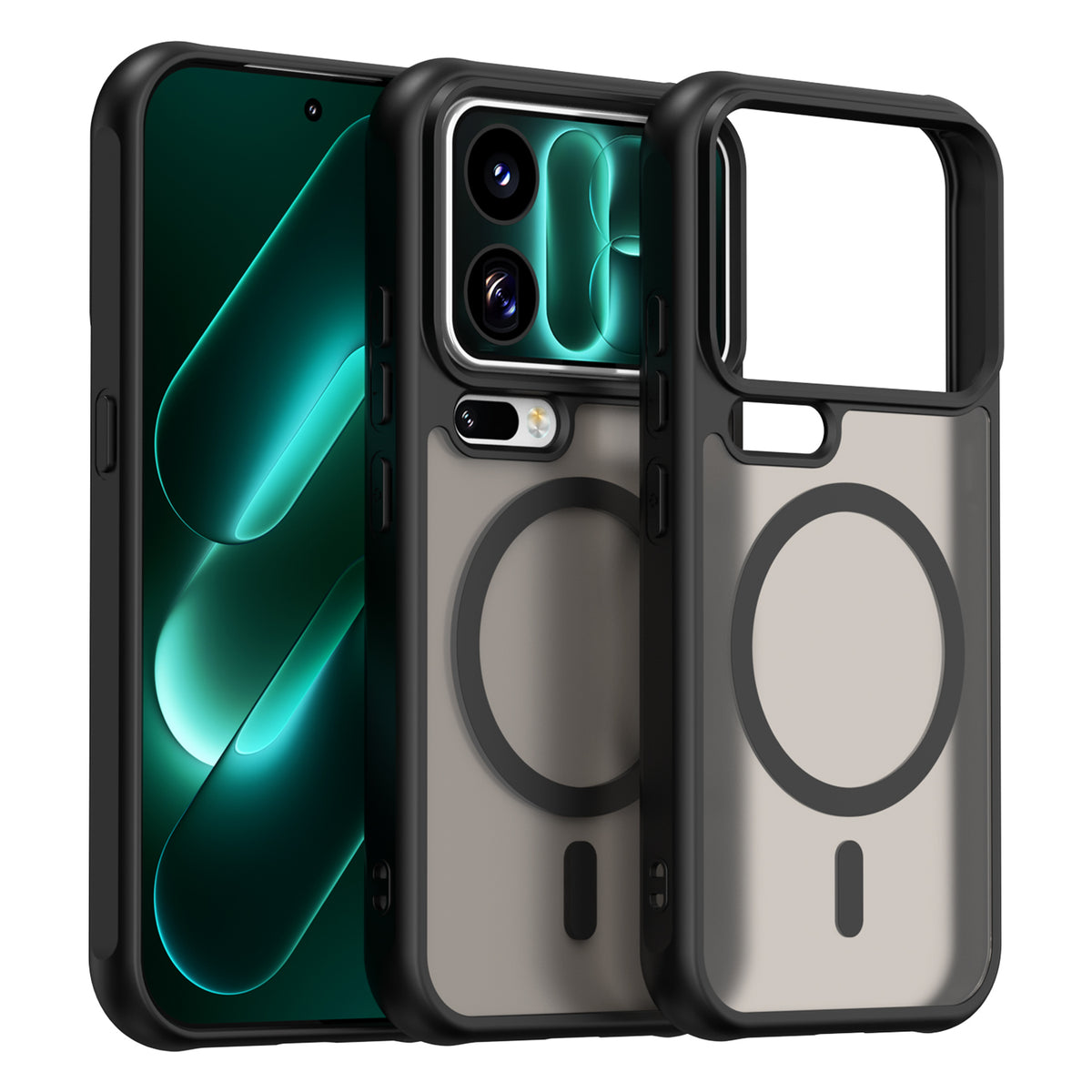 Xiaomi 18 Pro Max - Translucent SnapGuard Magnetic Armor Mobile Case