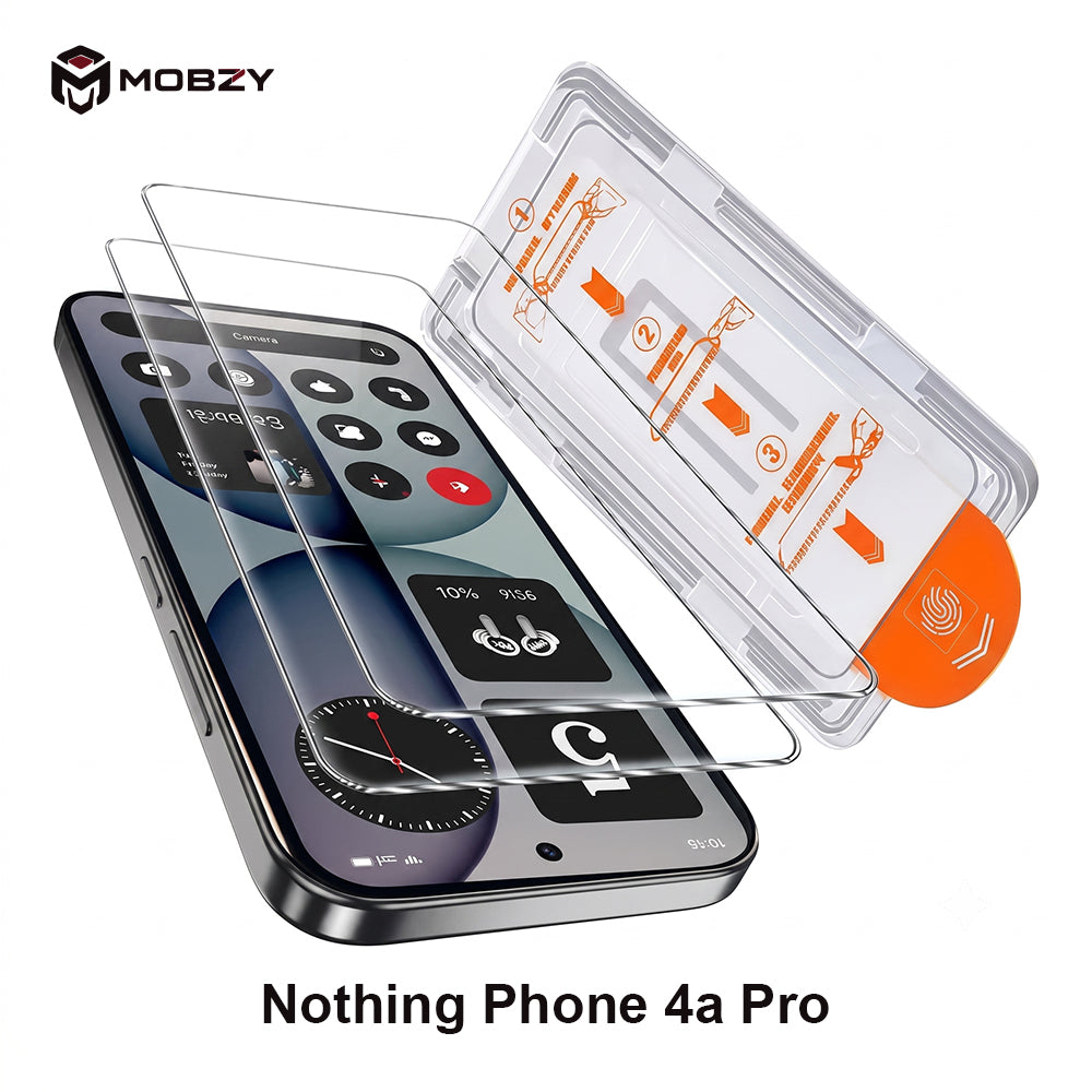 Nothing Phone 4a Pro - Tempered Glass Screen Protector with Easy Install Kit – 9H 4K Clear