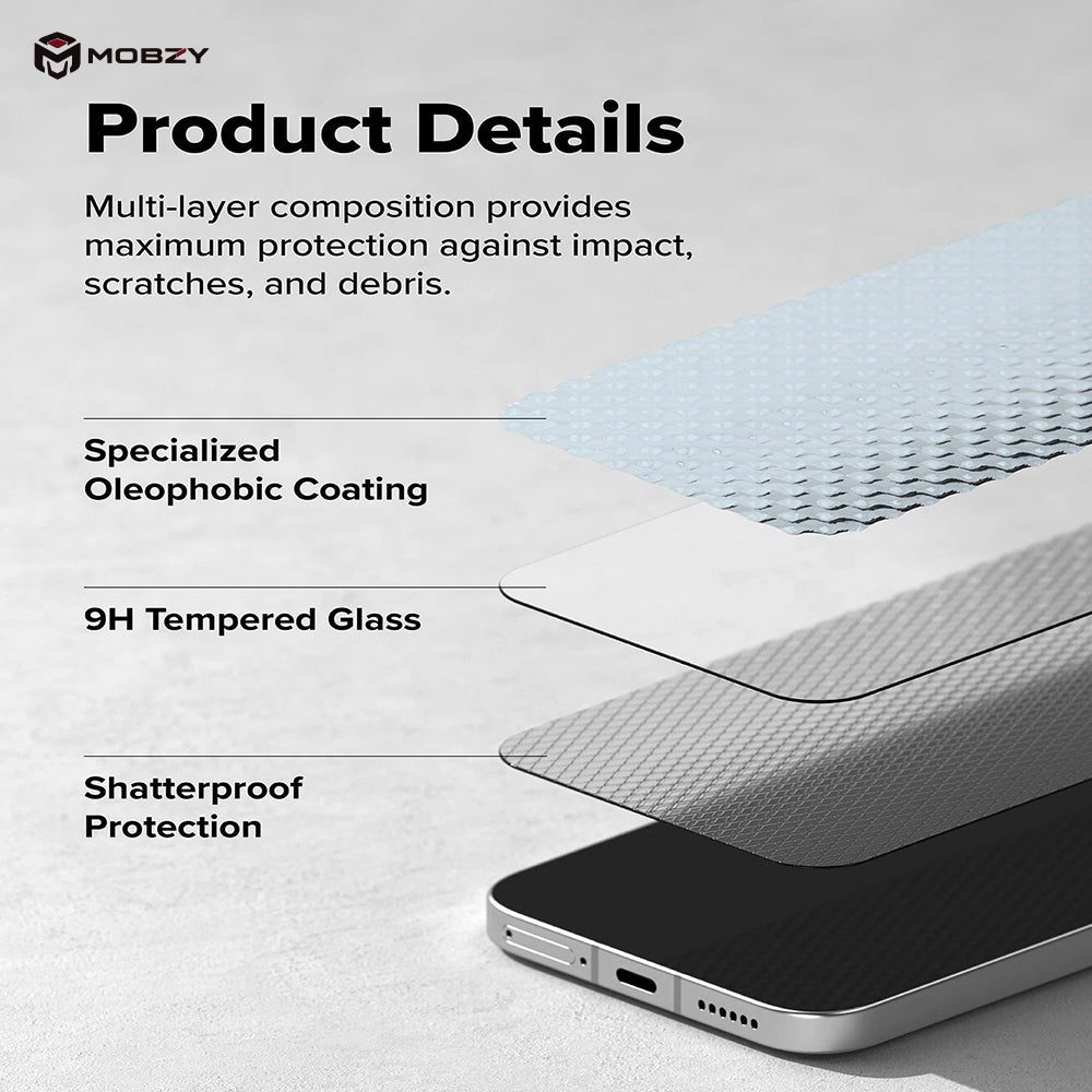 Nothing Phone 3a - Privacy Glass Screen Protector with Easy Install Kit – 9H Anti-Spy