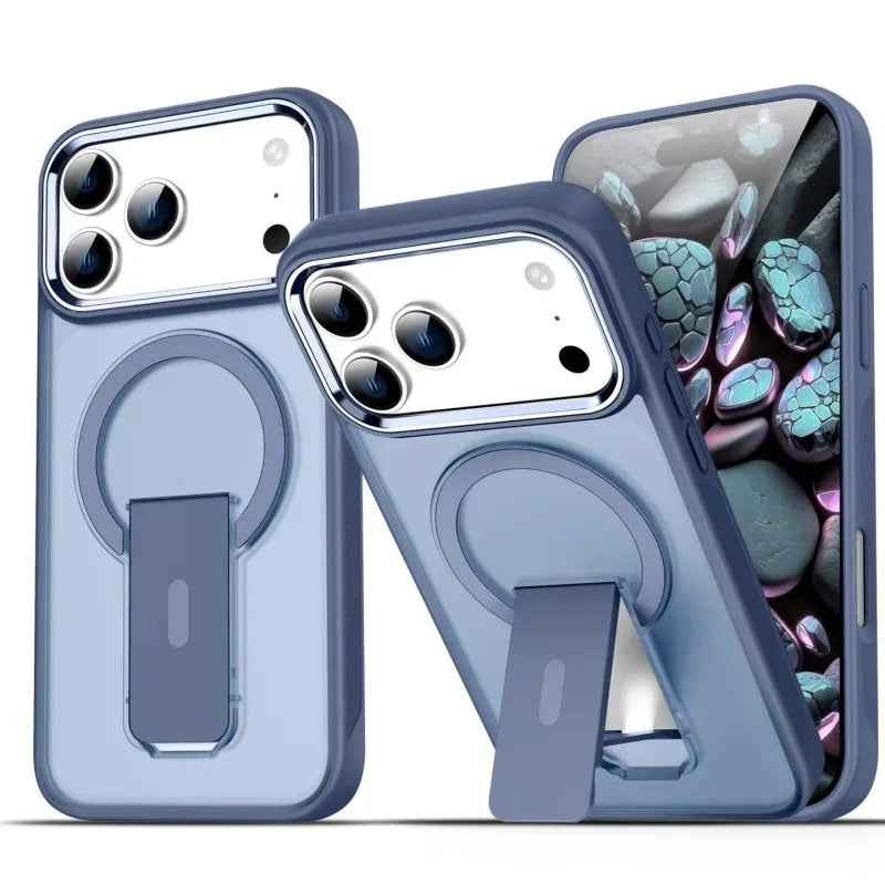iPhone 17 Pro Max/ 18 Pro Max - Durable MistGuard Magnetic Case with Kick-Stand