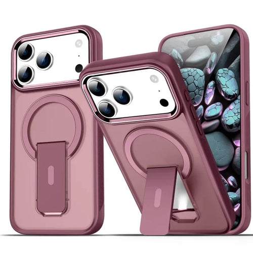 iPhone 17 Pro Max/ 18 Pro Max - Durable MistGuard Magnetic Case with Kick-Stand