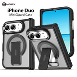 iPhone Duo - Durable MistGuard Magnetic Case with Kick-Stand