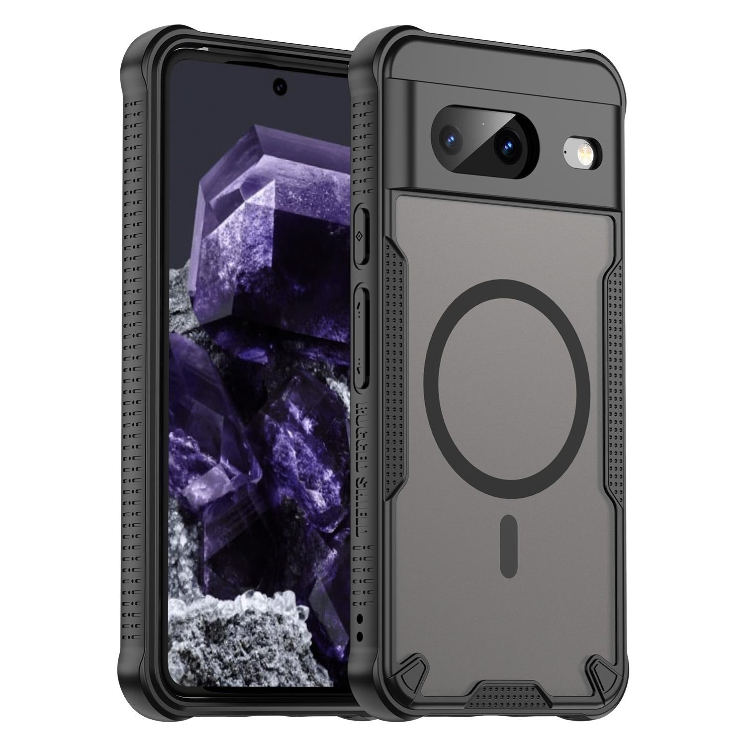 Google Pixel 8 - Translucent FlexCore Magnetic Armor Mobile Cover