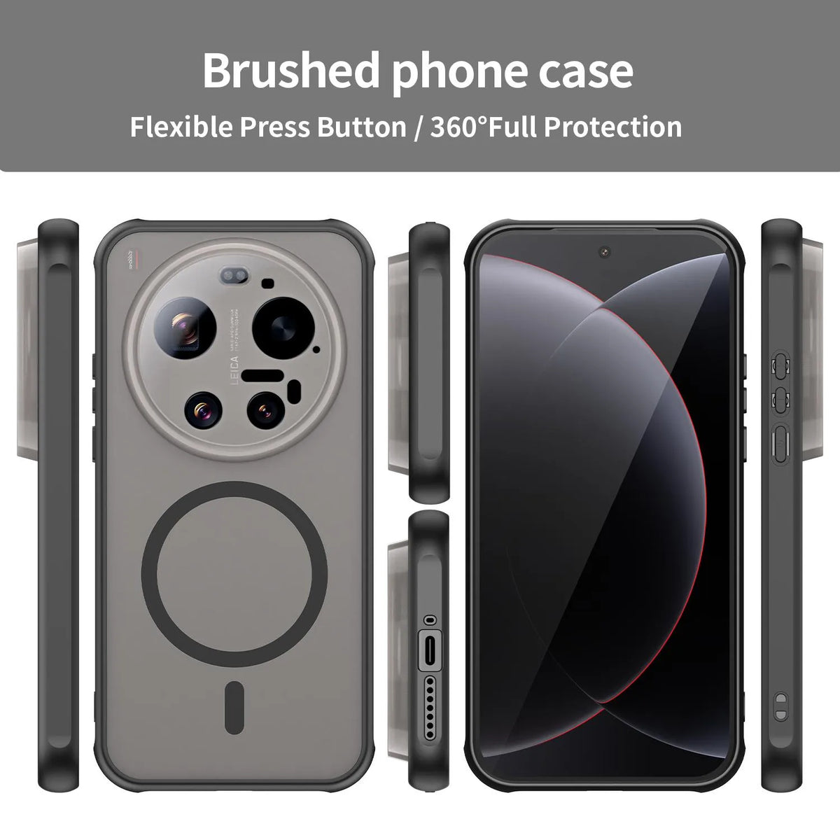 Xiaomi 17 Ultra - Translucent SnapGuard Magnetic Armor Mobile Case