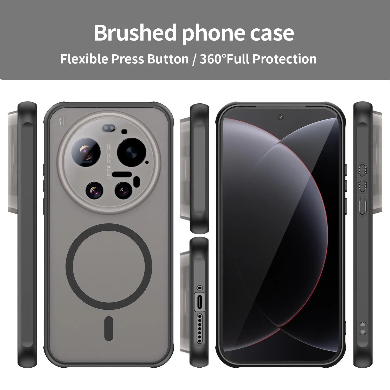Xiaomi 17 Ultra - Translucent SnapGuard Magnetic Armor Mobile Case
