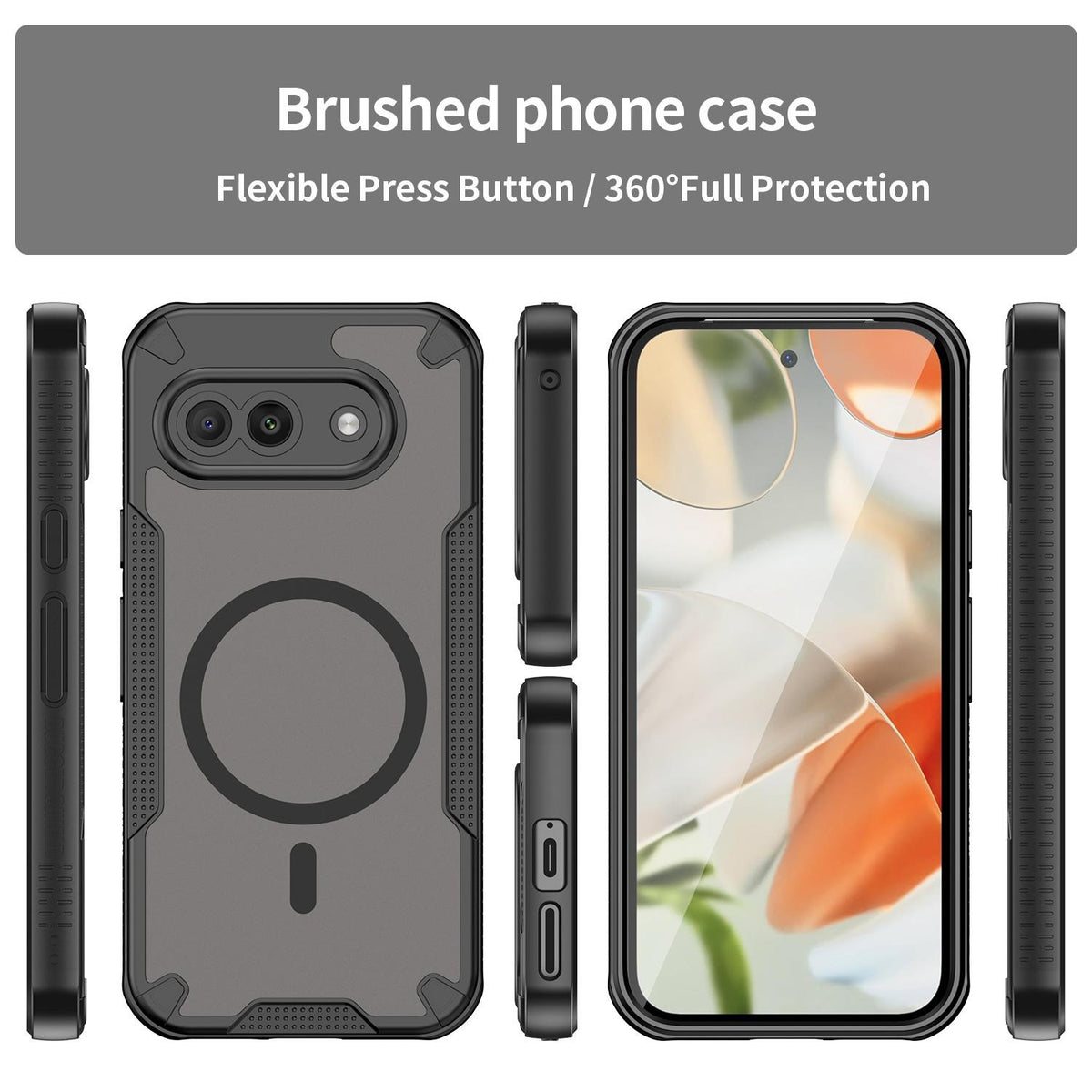 Google Pixel 9a - Translucent FlexCore Magnetic Armor Mobile Cover
