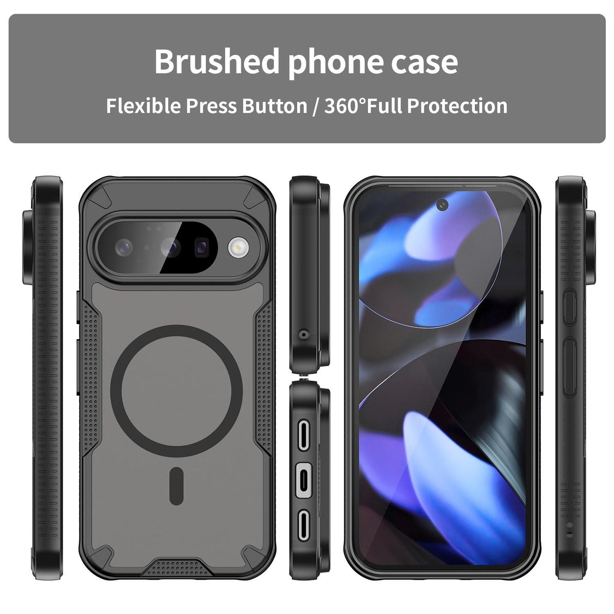 Google Pixel 10 - Translucent FlexCore Magnetic Armor Mobile Cover
