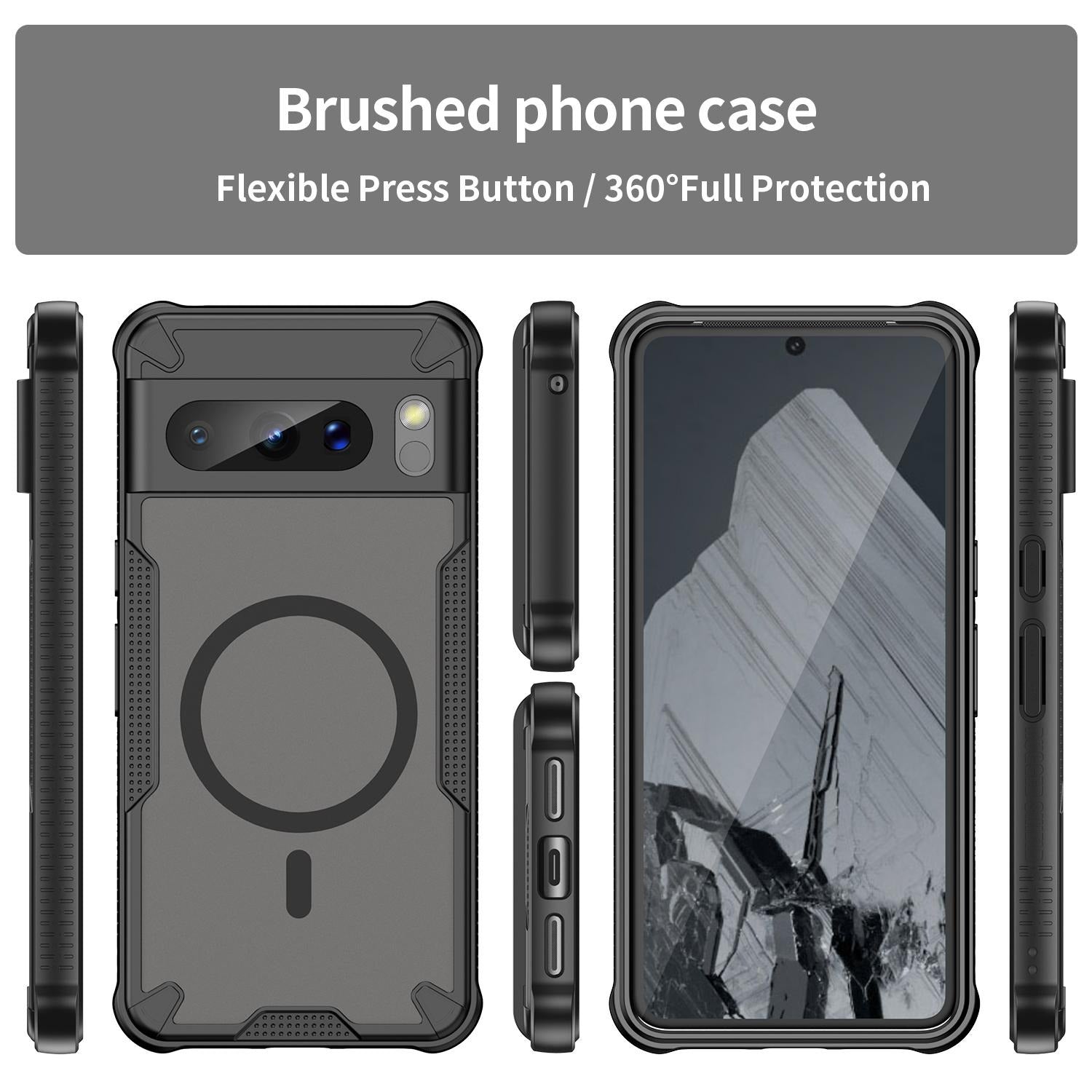 Google Pixel 8 Pro - Translucent FlexCore Magnetic Armor Mobile Cover