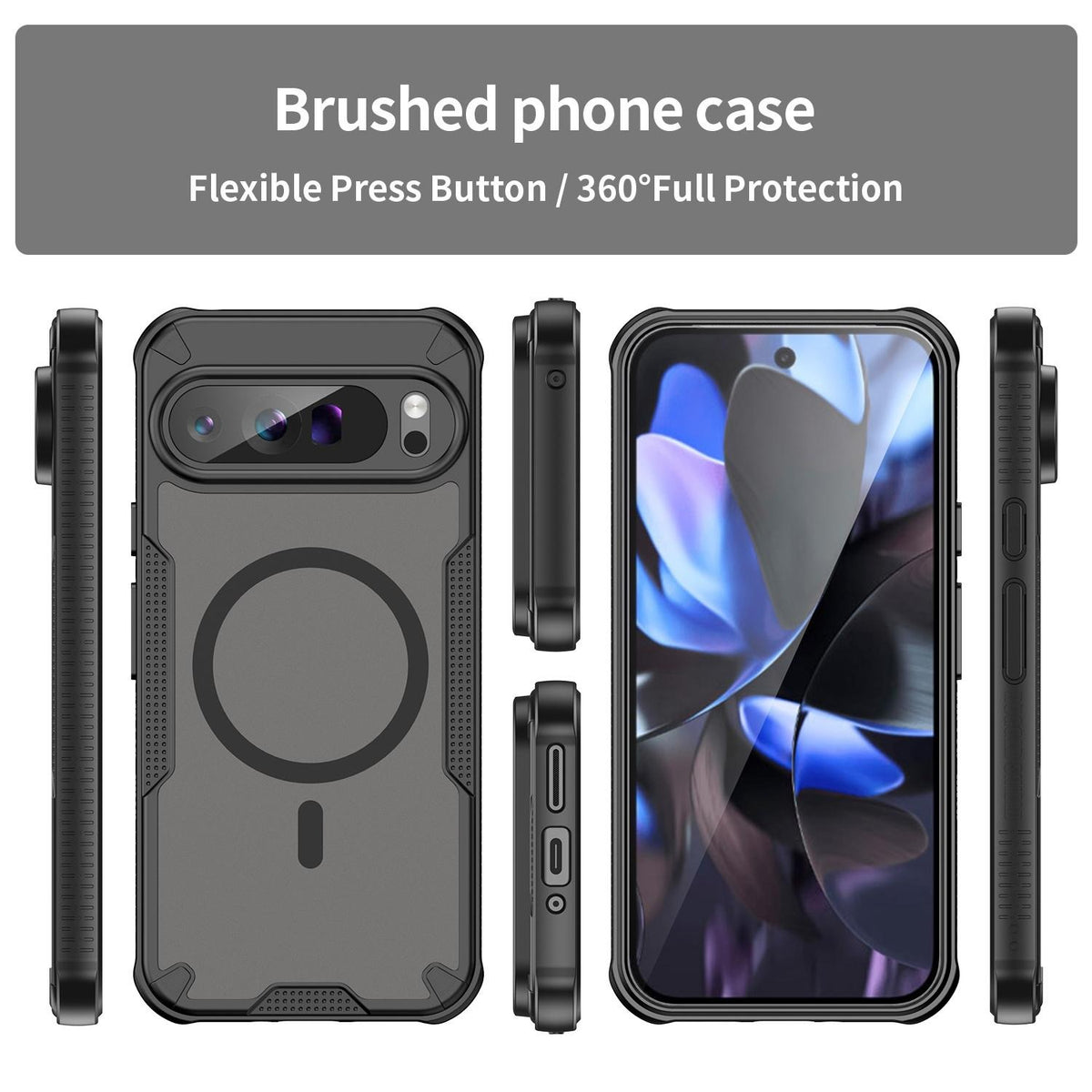 Google Pixel 9 Pro - Translucent FlexCore Magnetic Armor Mobile Cover