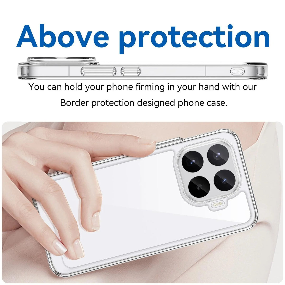 Xiaomi 17T Pro - Crystal Clear Armor Case with Raised Lens Protection