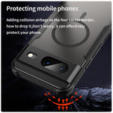Google Pixel 8 - Translucent FlexCore Magnetic Armor Mobile Cover